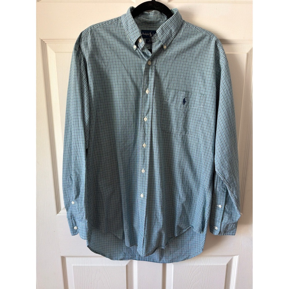 Ralph Lauren Blake Button Down Shirt Mens M 100% Cotton Preppy Casua